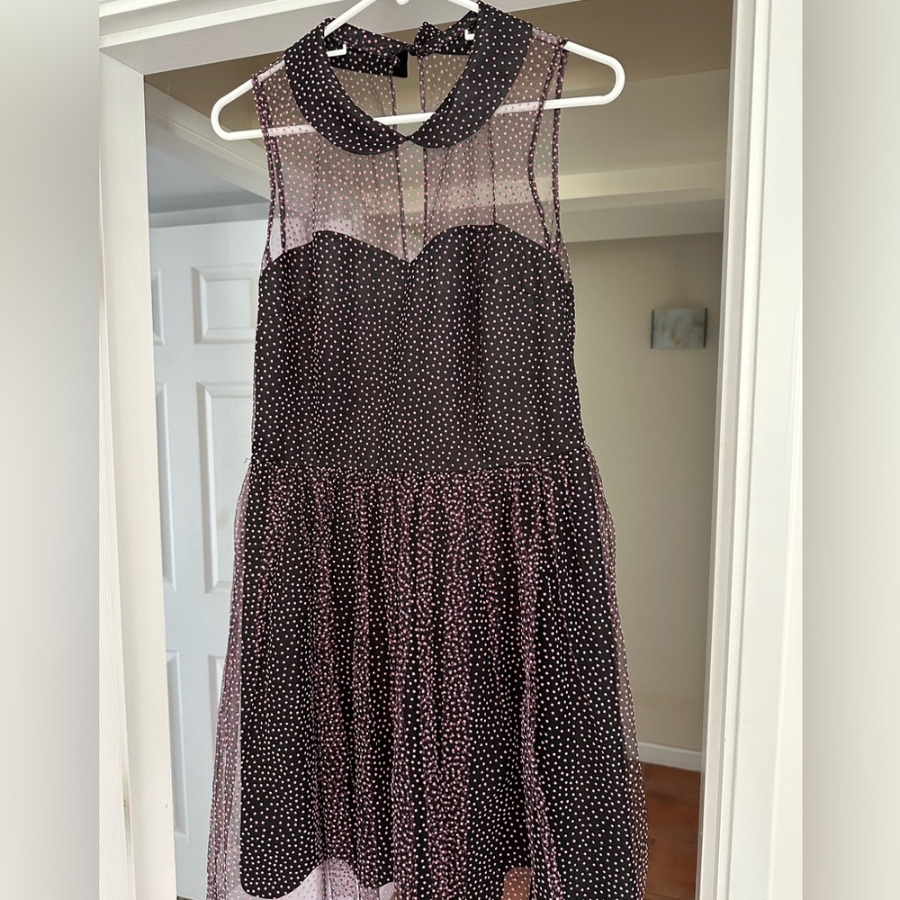 Betsey Johnson pink & black dress